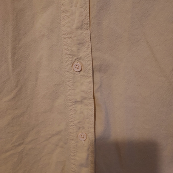 Get Lucky USA Womens M Butter Yellow Short Sleeve Button Embroidery Bling Paint - Picture 5 of 12